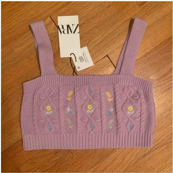 Zara flower cropped top - Picture 5 of 5